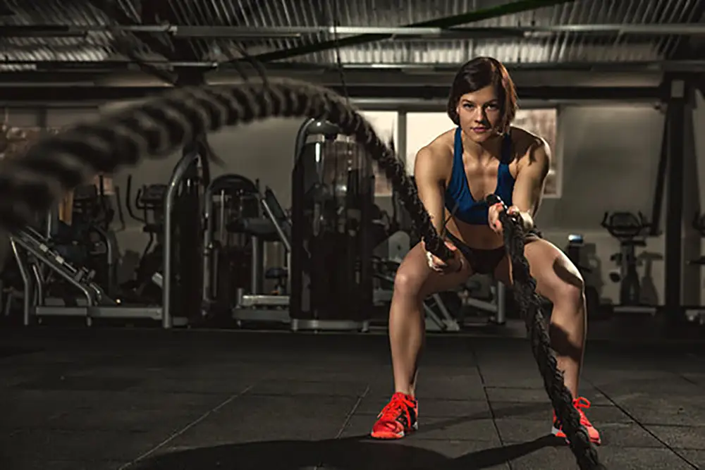 Woman exercising after chiropractic in Tigard