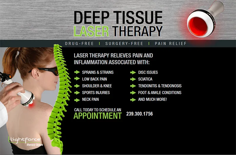 Deep tissue laser for pain relief
